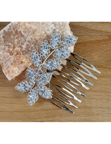 GRZEBIEŃ wsuwany do włosów wtykowy ozdobny diamenty Lolita Akcesoria