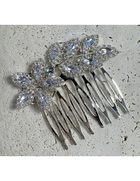 GRZEBIEŃ wsuwany do włosów wtykowy ozdobny diamenty Lolita Akcesoria