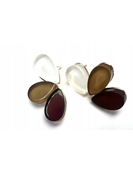 Kolczyki Wachlarz Srebrny sztyft 925 Lolita Accessories Natura