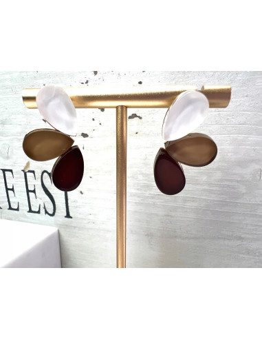 Kolczyki Wachlarz Srebrny sztyft 925 Lolita...