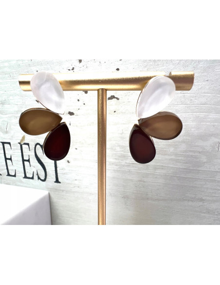 Kolczyki Wachlarz Srebrny sztyft 925 Lolita Accessories Natura