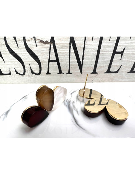 Kolczyki Wachlarz Srebrny sztyft 925 Lolita Accessories Natura