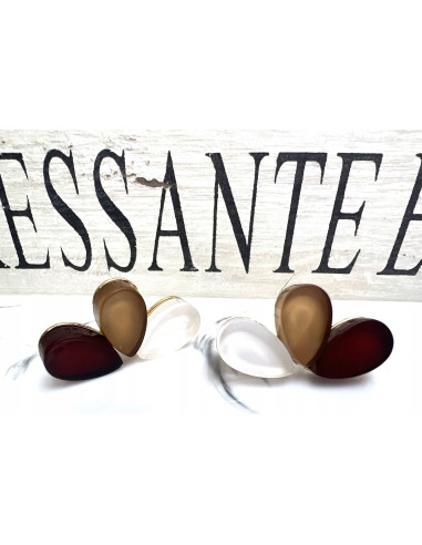 Kolczyki Wachlarz Srebrny sztyft 925 Lolita...