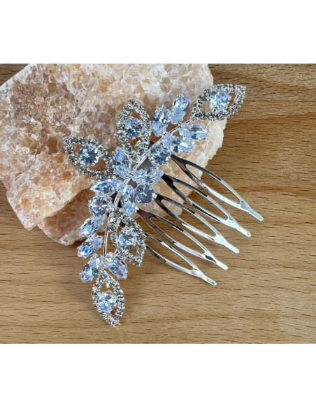 GRZEBIEŃ wsuwany do włosów wtykowy ozdobny diamenty Lolita Akcesoria