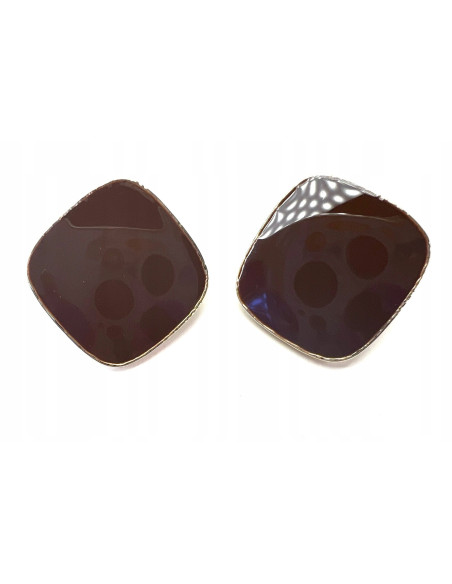 Kolczyki Kwadraty Srebrny sztyft 925 Lolita Accessories Natura