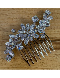 GRZEBIEŃ wsuwany do włosów wtykowy ozdobny diamenty... 2