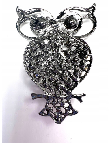Broszka Brosza Sowa z kamieniami Lolita...