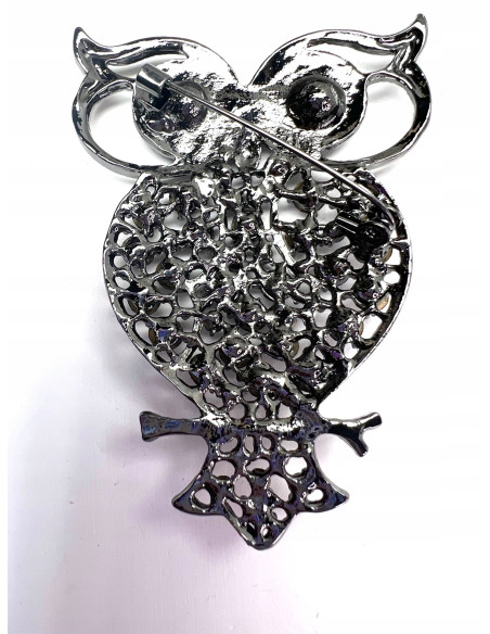 Broszka Brosza Sowa z kamieniami Lolita Accessories