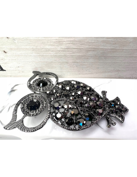 Broszka Brosza Sowa z kamieniami Lolita Accessories