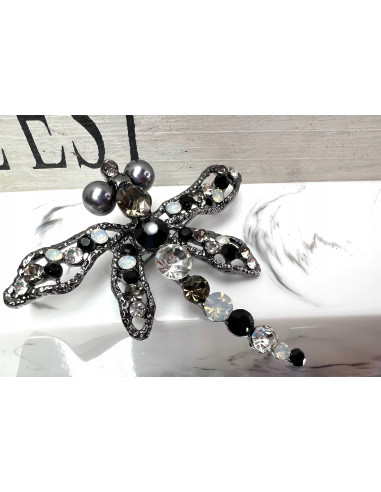 Broszka Brosza Ważka z kamieniami Lolita...