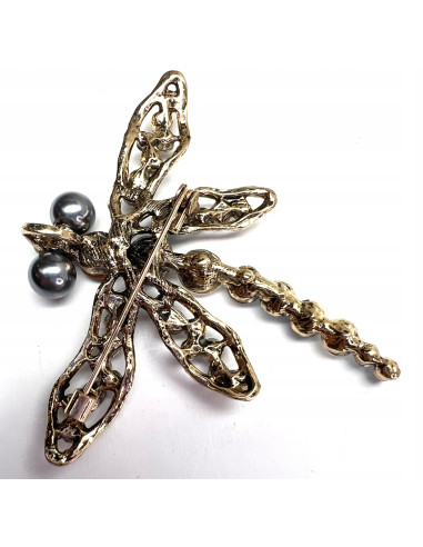 Broszka Brosza Ważka z kamieniami Lolita...