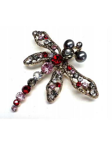 Broszka Brosza Ważka z kamieniami Lolita Accessories