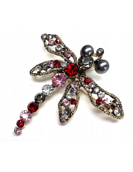 Broszka Brosza Ważka z kamieniami Lolita Accessories