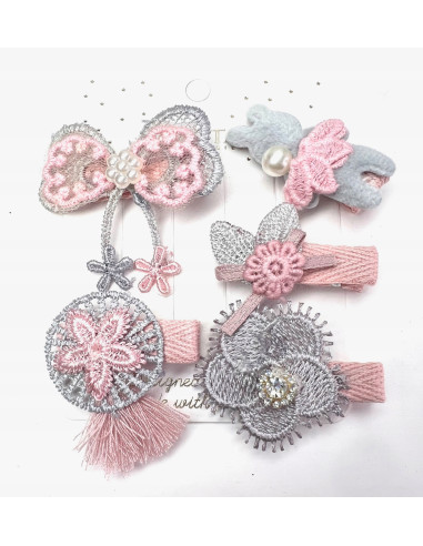 Spinki dla dziecka dziewczynki Lolita Accessories wielokolorowy Zestaw
