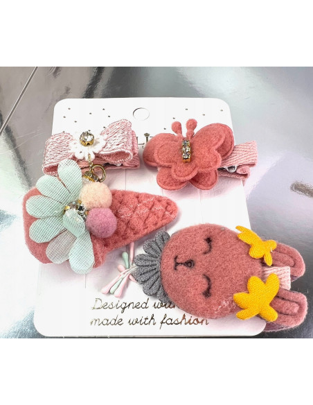 Spinki dla dziecka dziewczynki Lolita Accessories wielokolorowy Zestaw