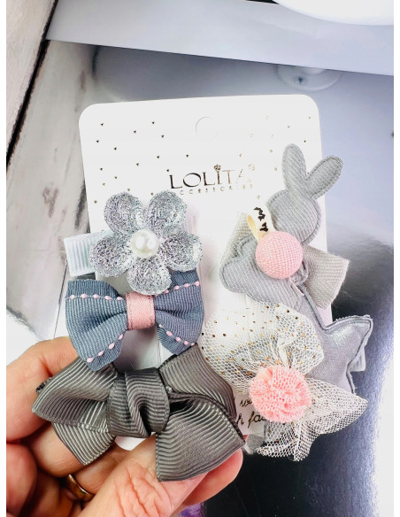 Spinki dla dziecka dziewczynki Lolita Accessories wielokolorowy Zestaw