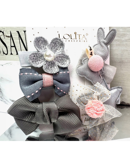 Spinki dla dziecka dziewczynki Lolita Accessories wielokolorowy Zestaw