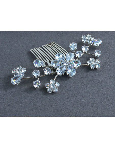 GRZEBIEŃ wsuwany do włosów wtykowy ozdobny diamenty Lolita Akcesoria