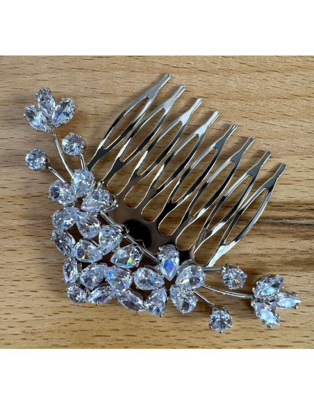 GRZEBIEŃ wsuwany do włosów wtykowy ozdobny diamenty Lolita Akcesoria