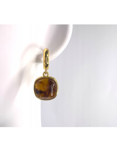 Kolczyki sztuczny bursztyn Srebrny sztyft 925 Lolita... 2