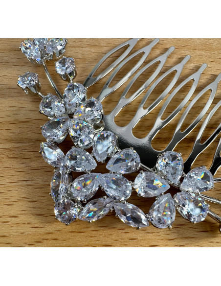 GRZEBIEŃ wsuwany do włosów wtykowy ozdobny diamenty Lolita Akcesoria