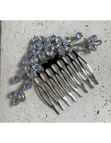 GRZEBIEŃ wsuwany do włosów wtykowy ozdobny diamenty Lolita Akcesoria