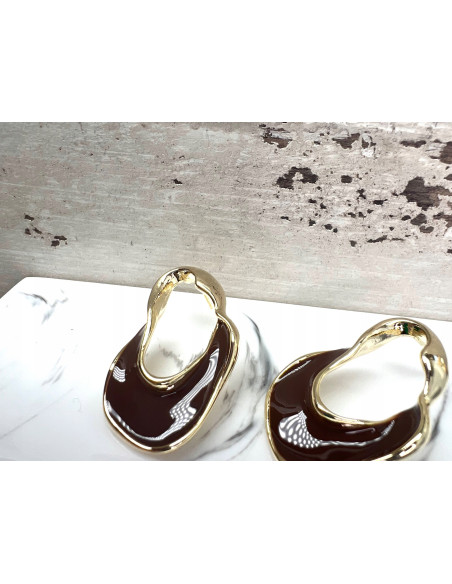 Pozłacane Kolczyki Butikowe Srebrny sztyft 925 Lolita Accessories