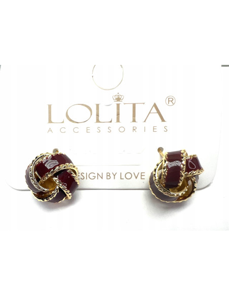 Kolczyki Supełek Węzeł Srebrny sztyft 925 Lolita Accessories Natura