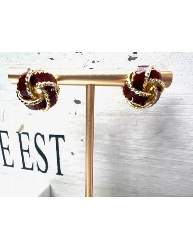 Kolczyki Supełek Węzeł Srebrny sztyft 925...