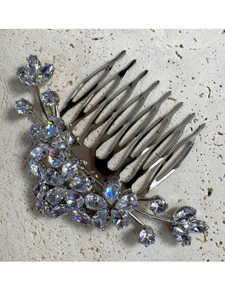 GRZEBIEŃ wsuwany do włosów wtykowy ozdobny diamenty Lolita Akcesoria