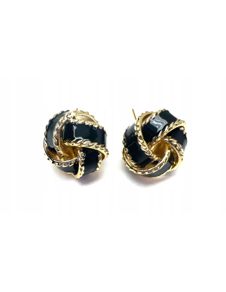 Kolczyki Supełek Węzeł Srebrny sztyft 925 Lolita Accessories Natura