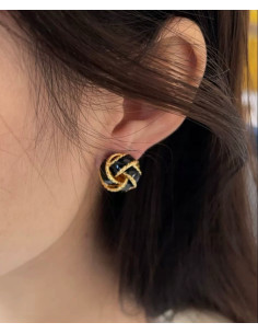 Kolczyki Supełek Węzeł Srebrny sztyft 925 Lolita... 2