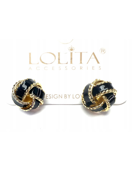 Kolczyki Supełek Węzeł Srebrny sztyft 925 Lolita Accessories Natura