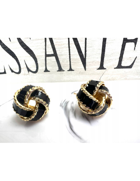 Kolczyki Supełek Węzeł Srebrny sztyft 925 Lolita Accessories Natura