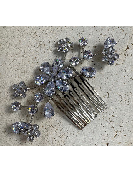 GRZEBIEŃ wsuwany do włosów wtykowy ozdobny diamenty Lolita Akcesoria