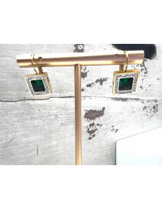 Kolczyki złote stal chirurgiczna nierdzewna Lolita... 2