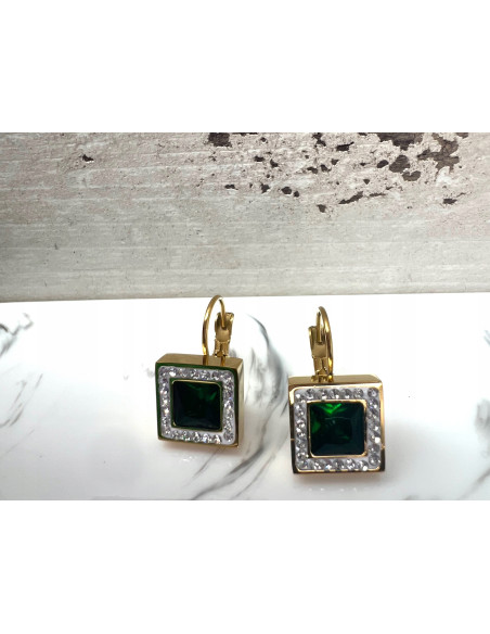 Kolczyki złote stal chirurgiczna nierdzewna Lolita Accessories