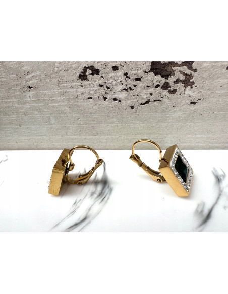 Kolczyki złote stal chirurgiczna nierdzewna Lolita Accessories