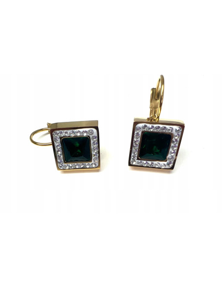 Kolczyki złote stal chirurgiczna nierdzewna Lolita Accessories