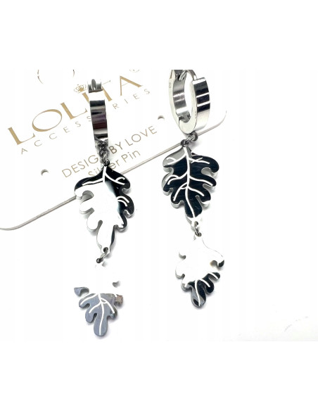 Kolczyki ze stali chirurgicznej Lolita Accessories srebrne