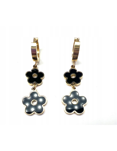 Kolczyki Kwiatki ze stali chirurgicznej Lolita Accessories złote