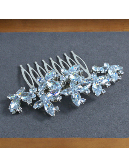 GRZEBIEŃ wsuwany do włosów wtykowy ozdobny diamenty MOTYLE Lolita Akcesoria