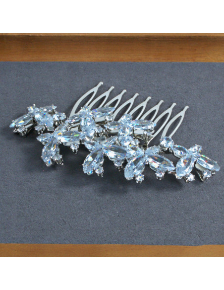 GRZEBIEŃ wsuwany do włosów wtykowy ozdobny diamenty MOTYLE Lolita Akcesoria