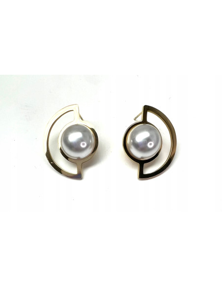 Kolczyki Hamptons ze stali chirurgicznej Lolita Accessories złote