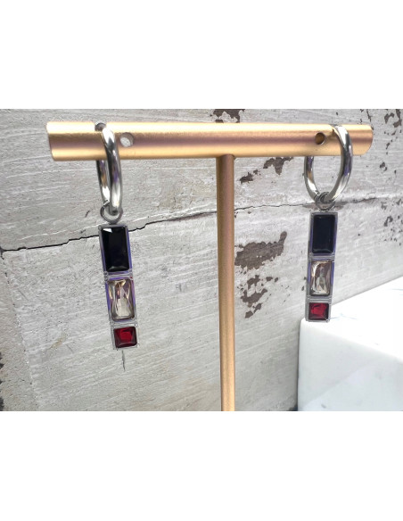 Kolczyki ze stali chirurgicznej Lolita Accessories srebrne