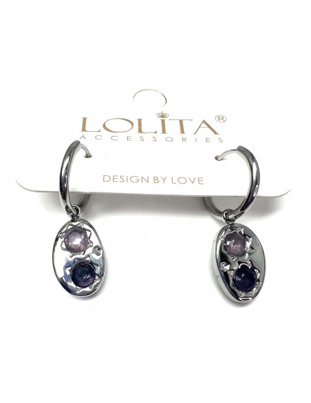 Kolczyki ze stali chirurgicznej Lolita Accessories srebrne