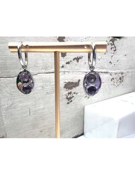 Kolczyki ze stali chirurgicznej Lolita Accessories srebrne