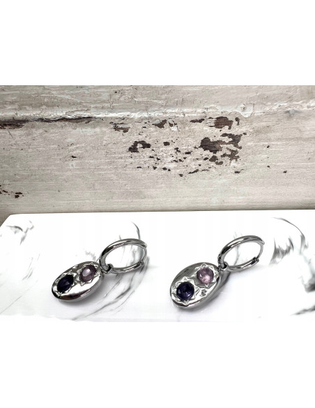 Kolczyki ze stali chirurgicznej Lolita Accessories srebrne