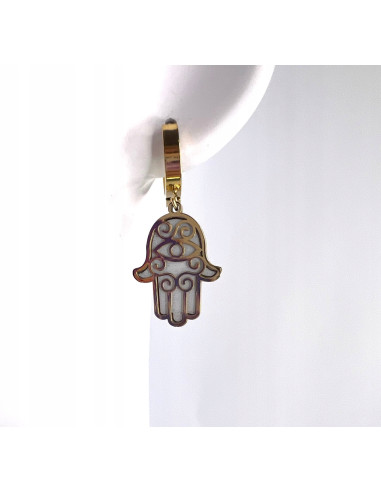 Kolczyki HAMSA ze stali chirurgicznej stal...