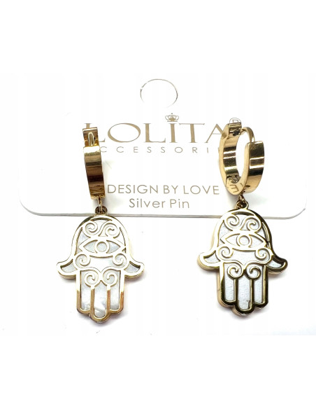 Kolczyki HAMSA ze stali chirurgicznej stal chirurgiczna Lolita Accessories